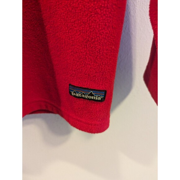 Patagonia Red Snap Fleece Jacket Pullover Vintage Kids Size 10 (Medium) - Picture 2 of 6